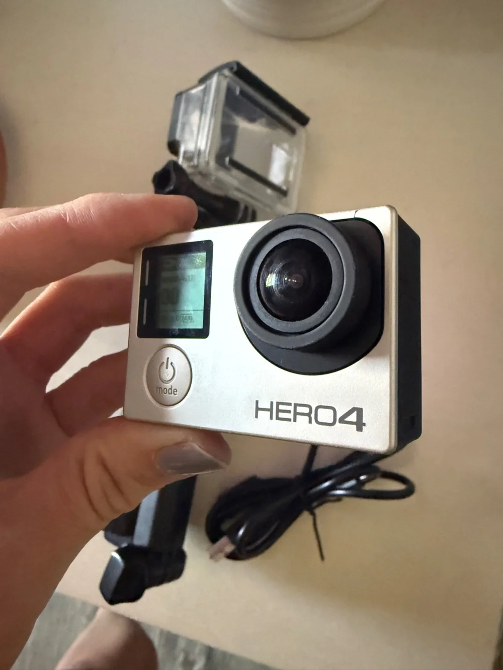 GoPro HERO4 Silver Action Camera with Black Mount